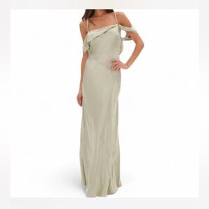 FOR LOVE & LEMONS Jewel Maxi Dress In Sage NWT